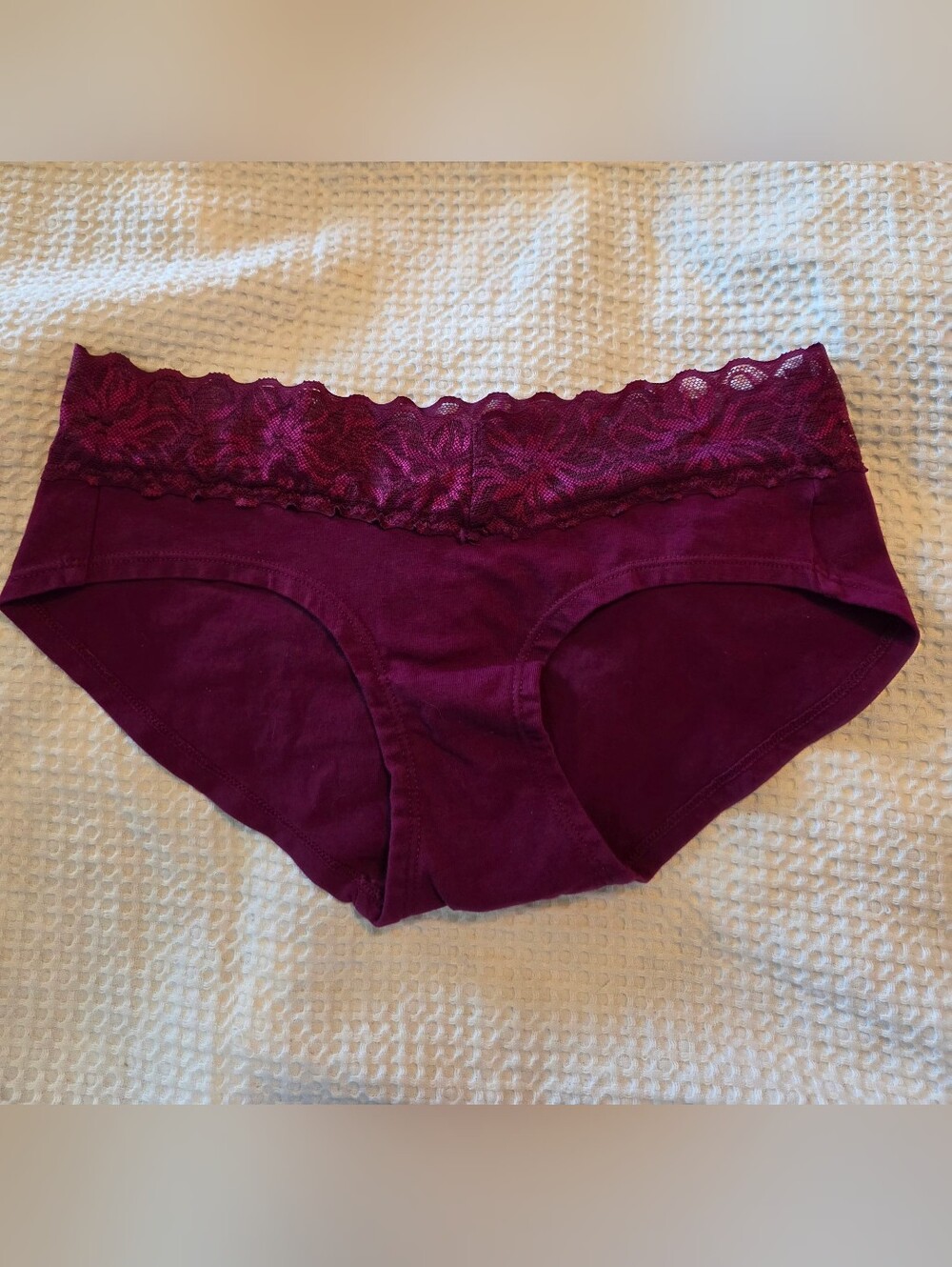 Auden Panties Womens XS Lace Trim Cotton Blend Hipster NWOT